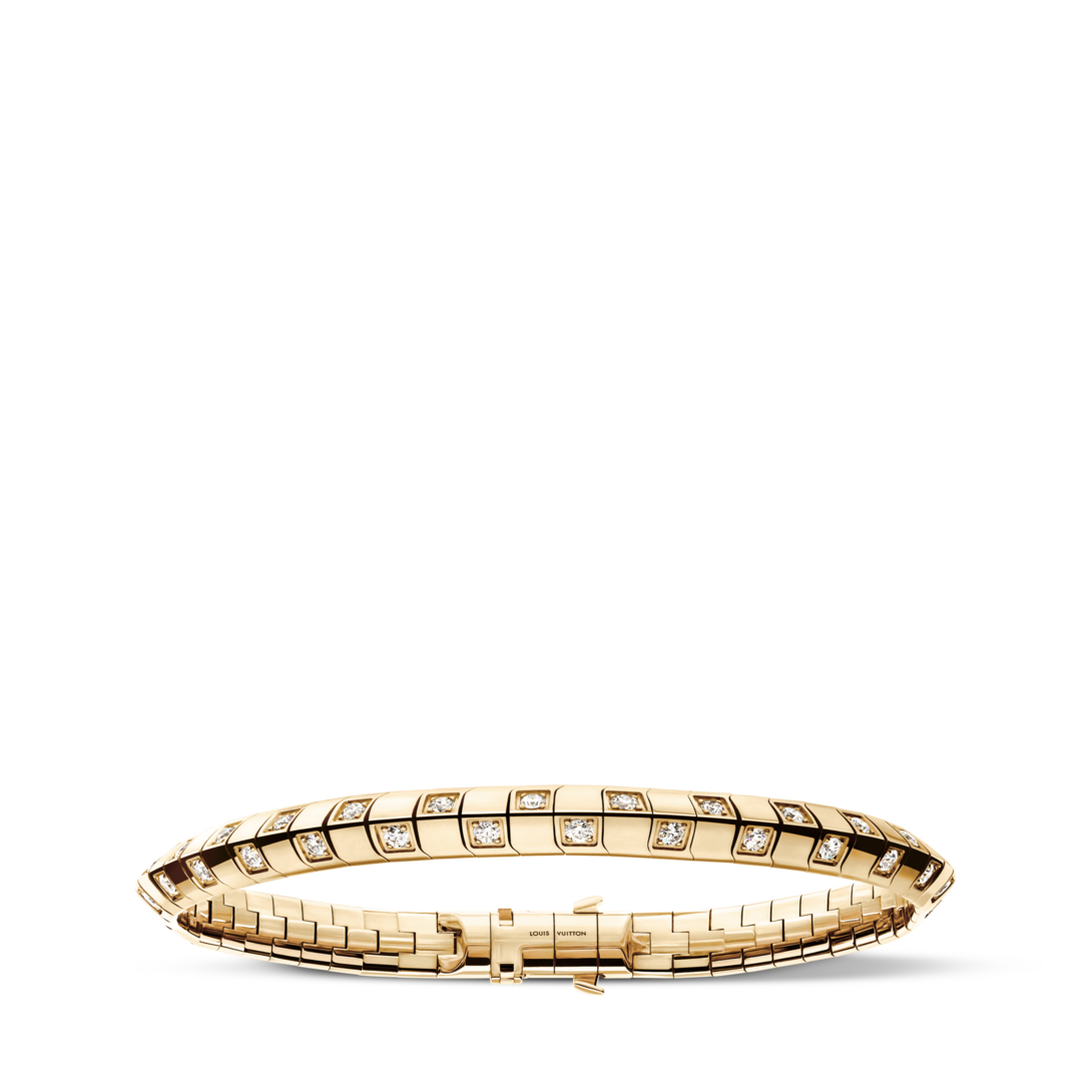 Louis Vuitton ゴールドトーン ブレスレット Le Damier de Louis Vuitton Medium Bracelet, Yellow Gold and